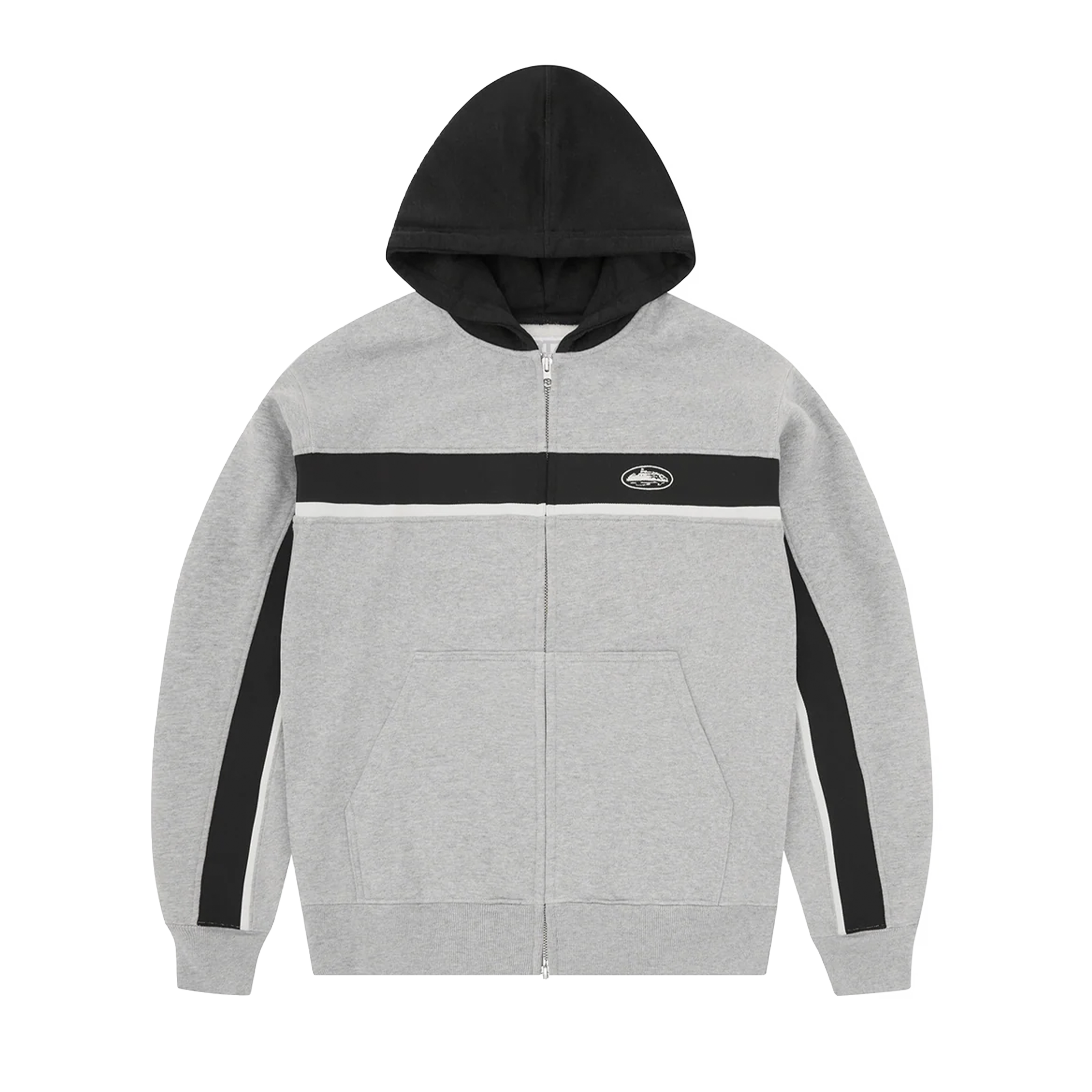 CORTEIZ RIBBED SPORTEIZ ZIP HOODIE (HEATHER GREY) – Drippy house