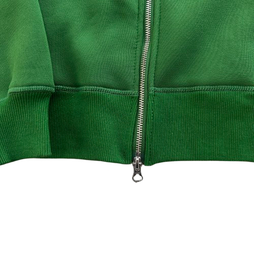 ISLAND PUFF PRINT ZIP HOODIE (GREEN)