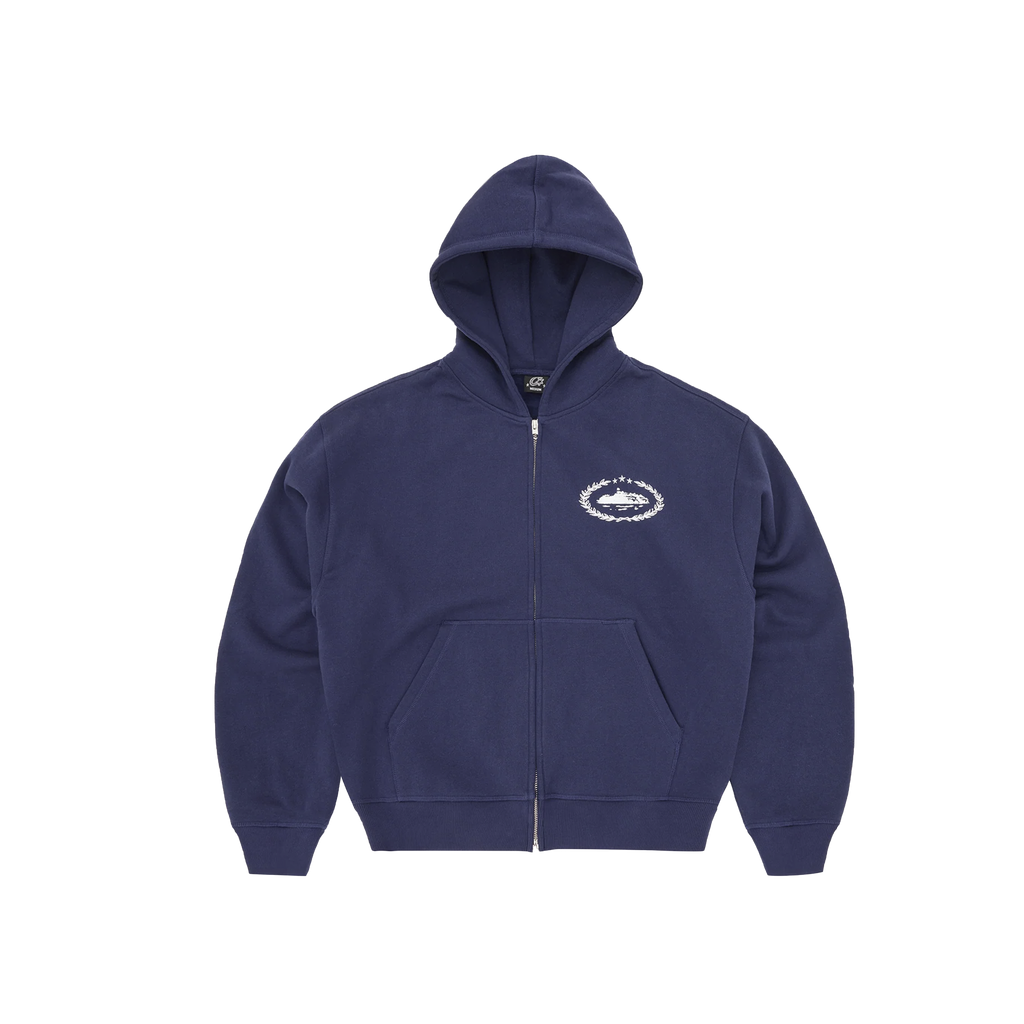 CORTEIZ SUPERIOR ROYALE ZIP HOODIE (NAVY)
