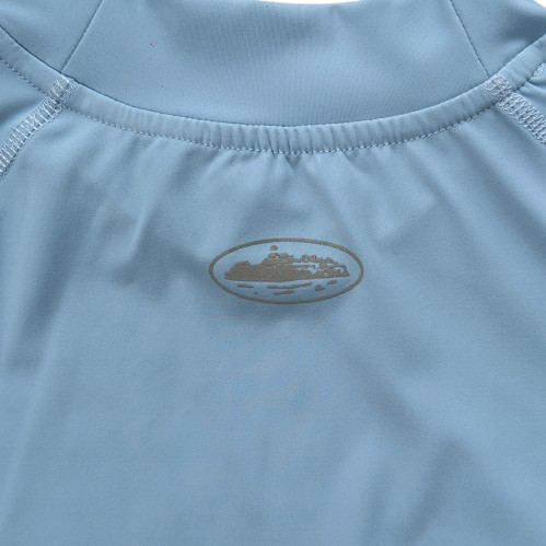 WHY ALWAYS ME COMPRESSION TOP (POWDER BLUE)