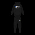 CHENILLE DECODED HOODED TRACKSUIT - (BLACK/BLUE)