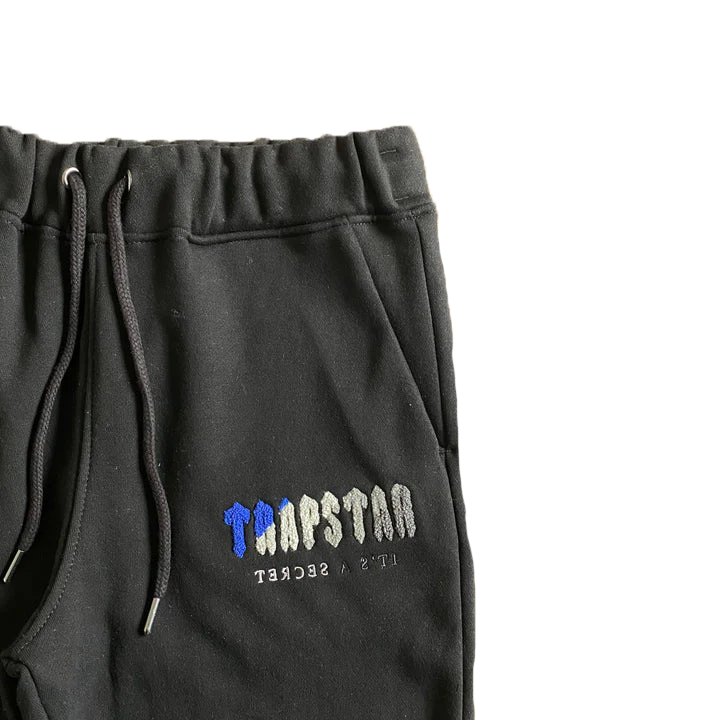 CHENILLE DECODED HOODED TRACKSUIT - (BLACK/BLUE)