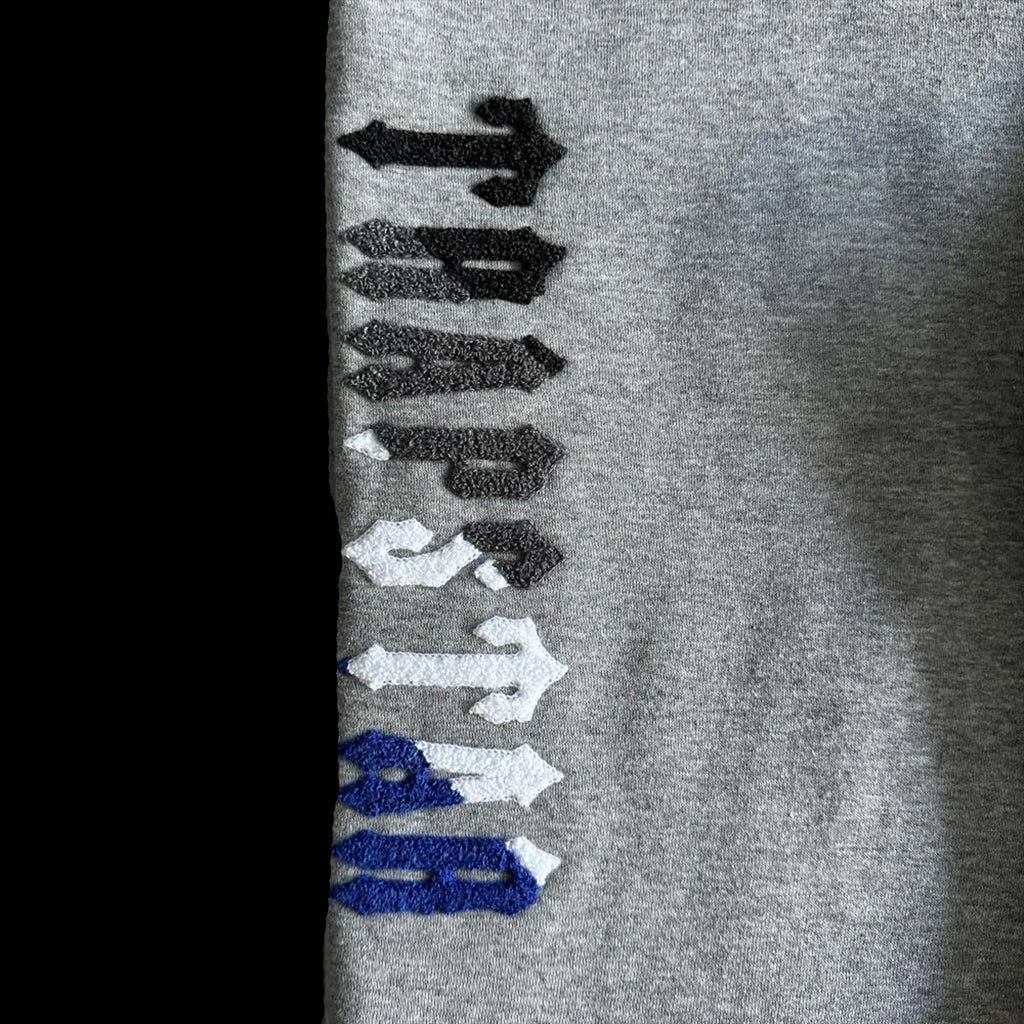 CHENILLE DECODED 2.0 HOODED TRACKSUIT - (GREY/DAZZLING BLUE)