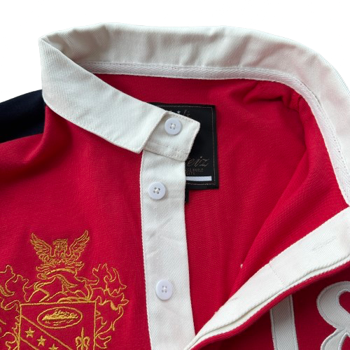 PANELED RUGBY (RED)