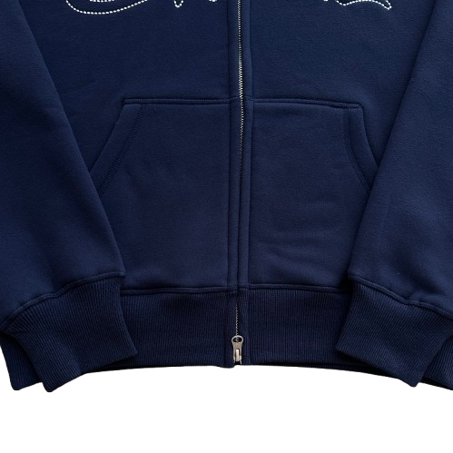 THICK STITCH ALLSTARZ ZIP HOODIE (NAVY)