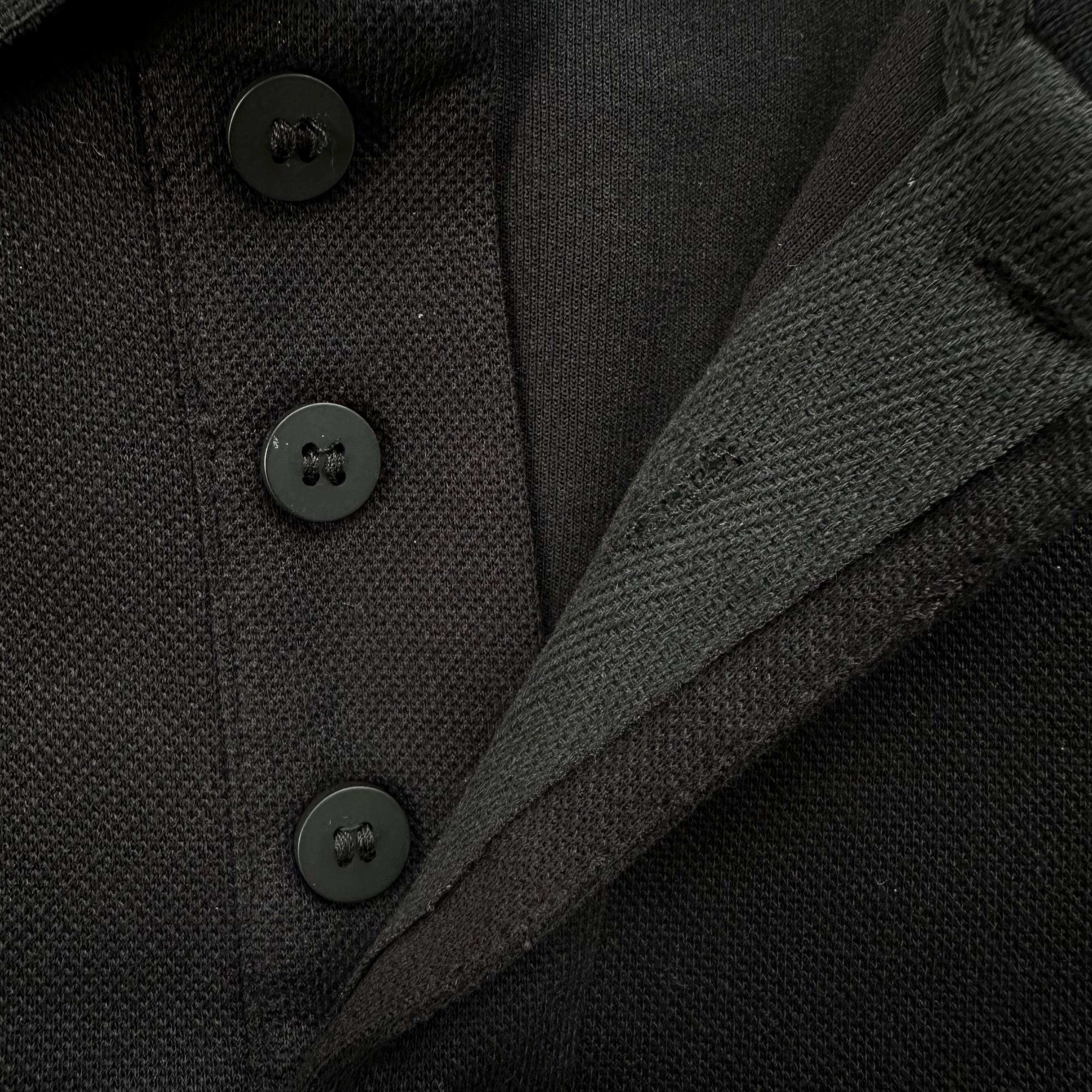 PIPED POLO SHIRT (BLACK)