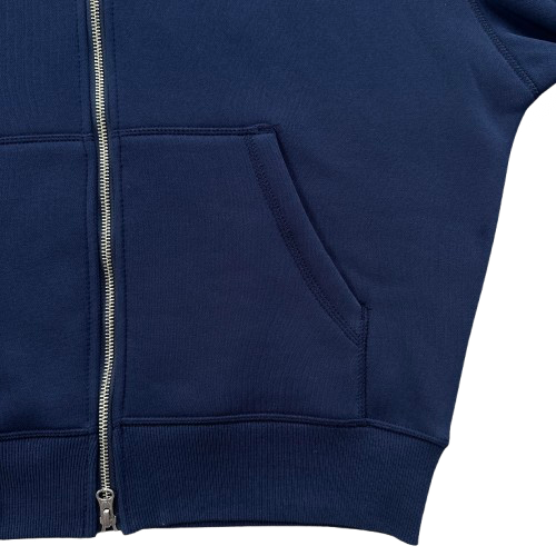 ISLAND PUFF PRINT ZIP HOODIE (WASHED ROYAL)