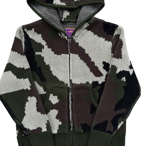 ALCATRAZ HEAVY KNIT HOODIE (CAMO)