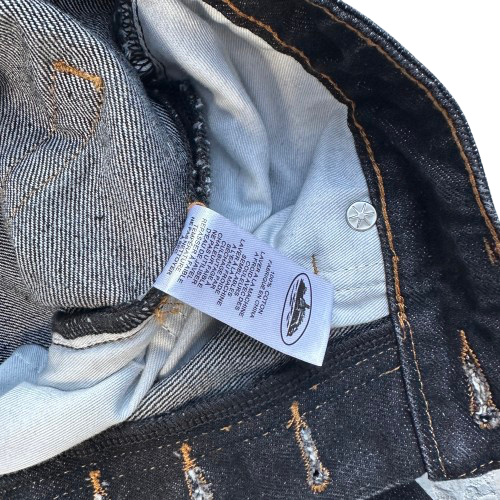 DUAL STRIPE BAGGY JEANS (BLACK WASH)