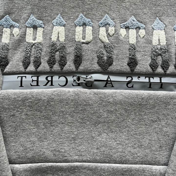 CHENILLE DECODED 2.0 HOODED TRACKSUIT - (GREY/ICE BLUE)