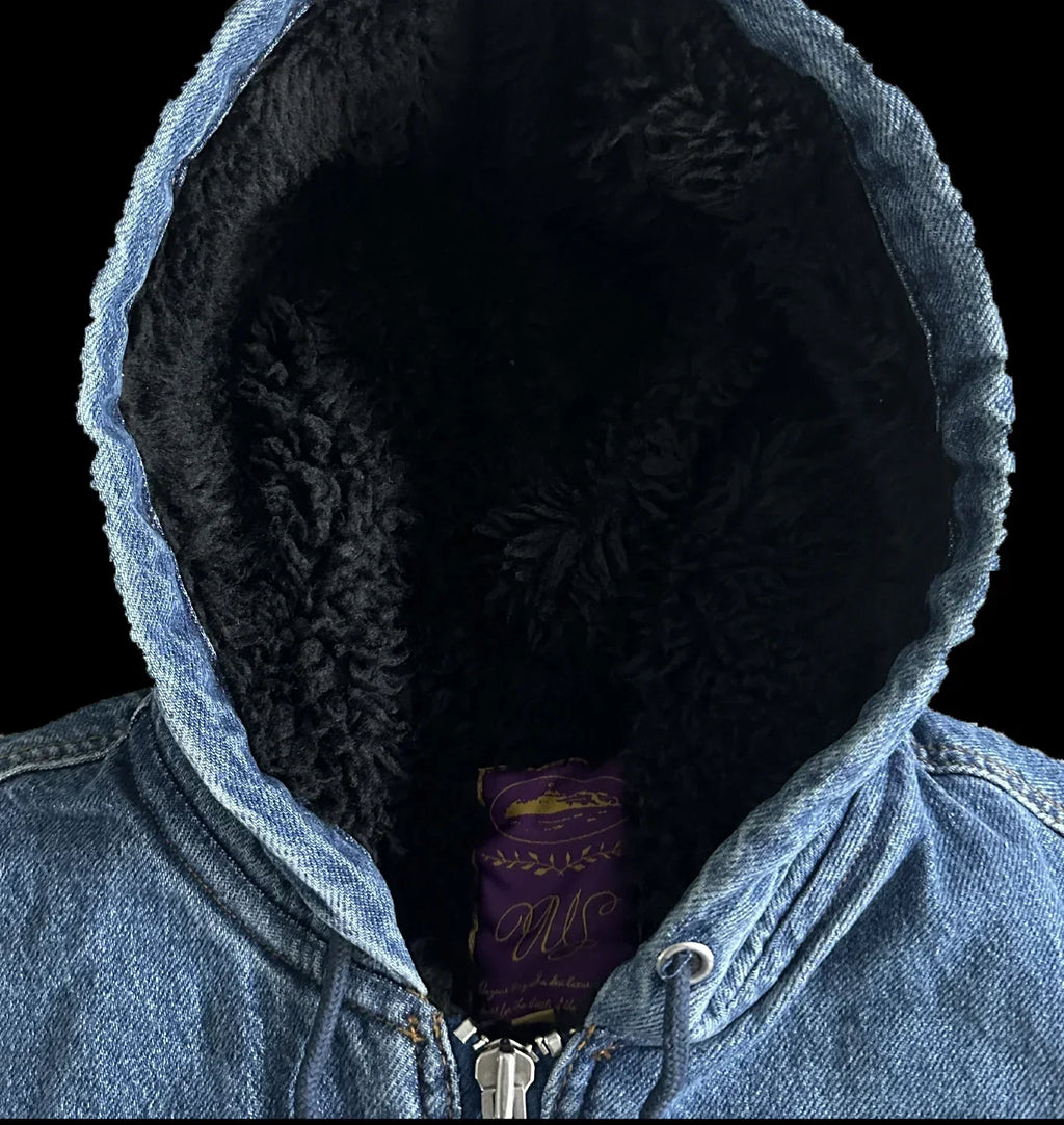 EMBOSSED C-STAR DENIM JACKET (BLUE)