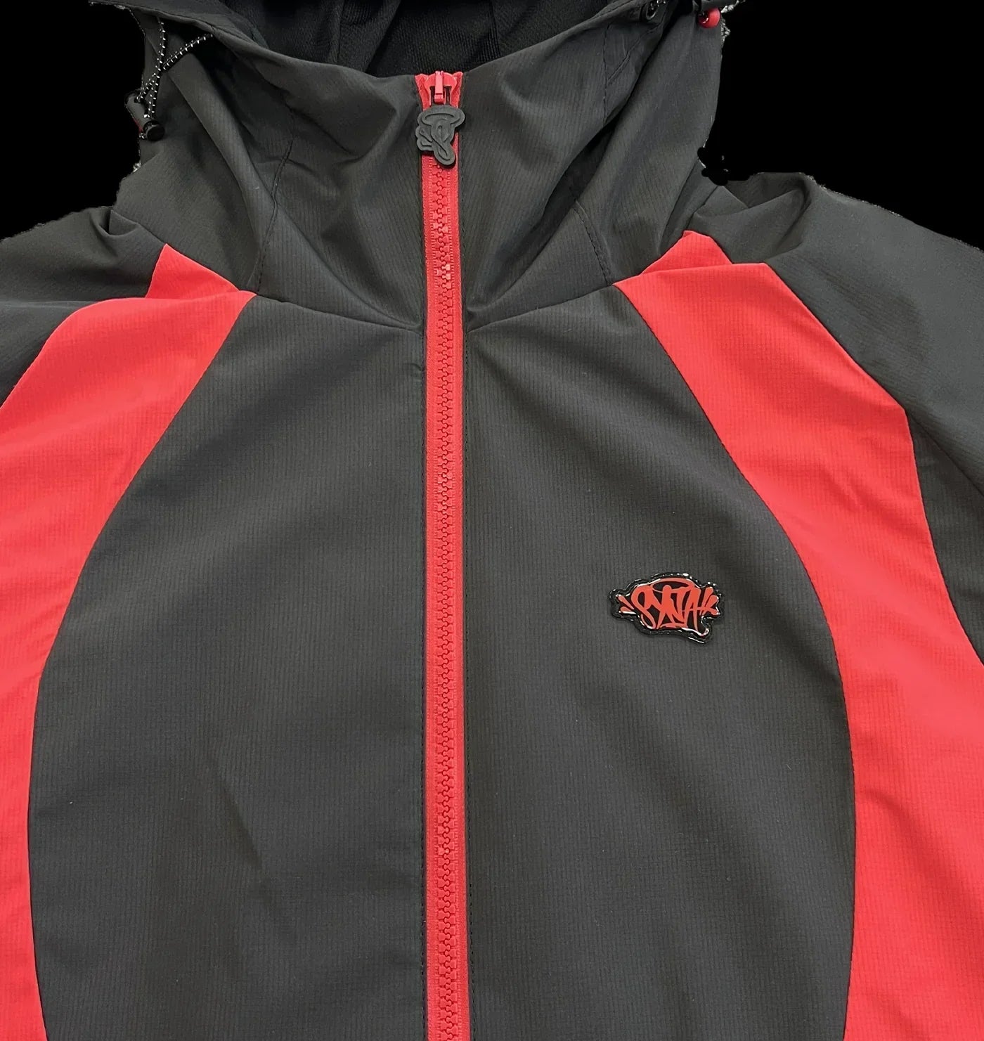 VORTEX WOVEN JACKET (BLACK/RED)