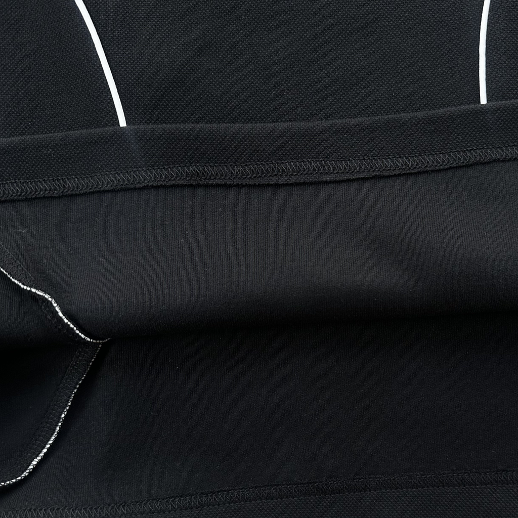PIPED POLO SHIRT (BLACK)