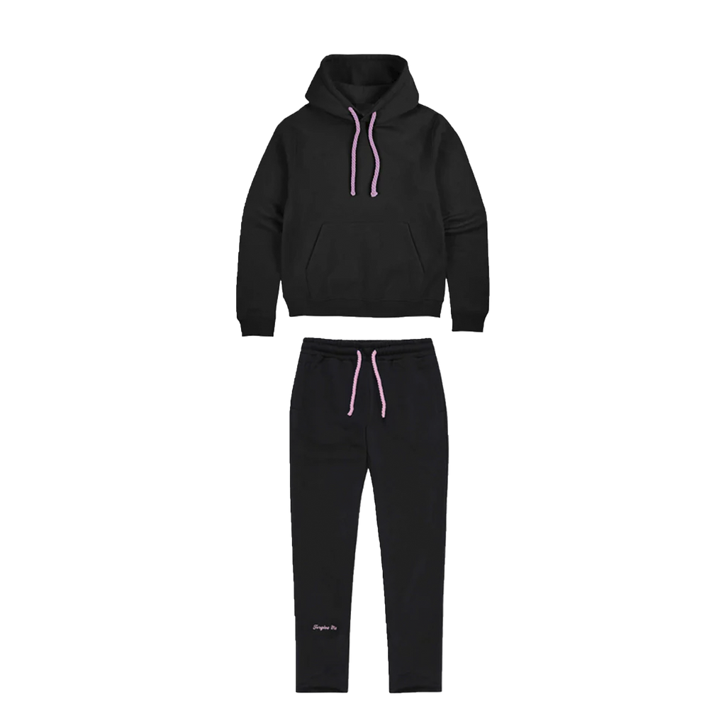 TRACKSUIT - (BLACK/PINK)