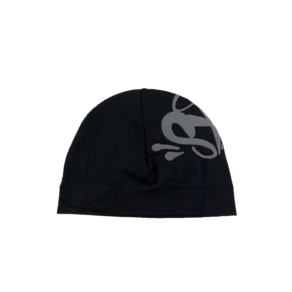 BIG LOGO WORLD SKULL CAP BEANIE (BLACK)