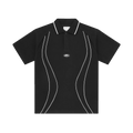 PIPED POLO SHIRT (BLACK)