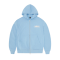 ISLAND PUFF PRINT ZIP HOODIE (BABY BLUE)