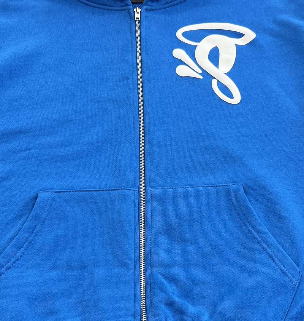 VOID ZIP UP HOODIE (BLUE)