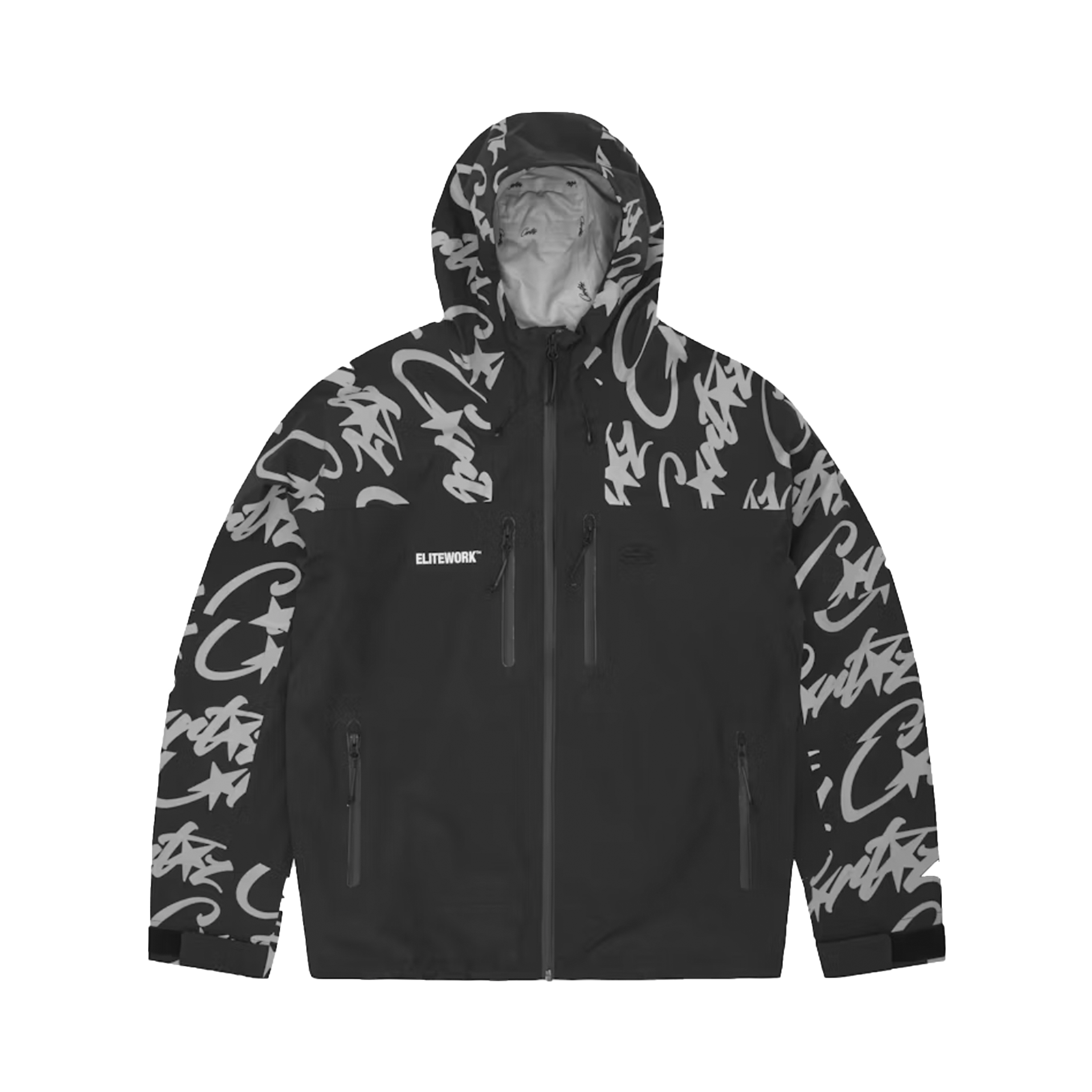 ELITEWORK WATERPROOF SHELL JACKET (BLACK)