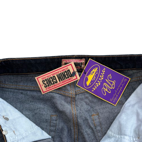 DUAL STRIPE BAGGY JEANS (BLACK WASH)