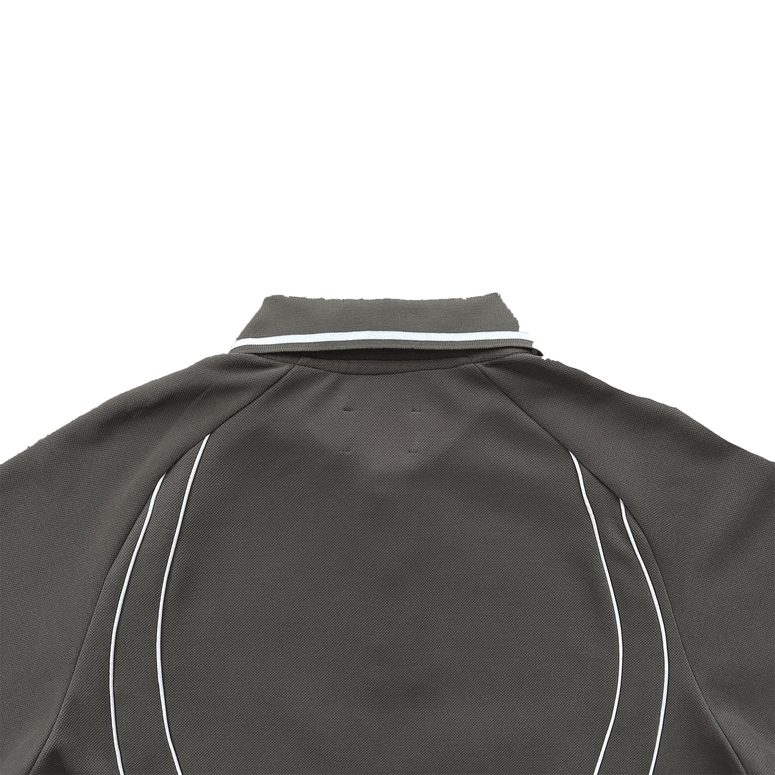 PIPED POLO SHIRT (GREY)