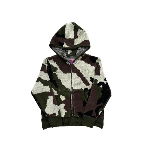 ALCATRAZ HEAVY KNIT HOODIE (CAMO)