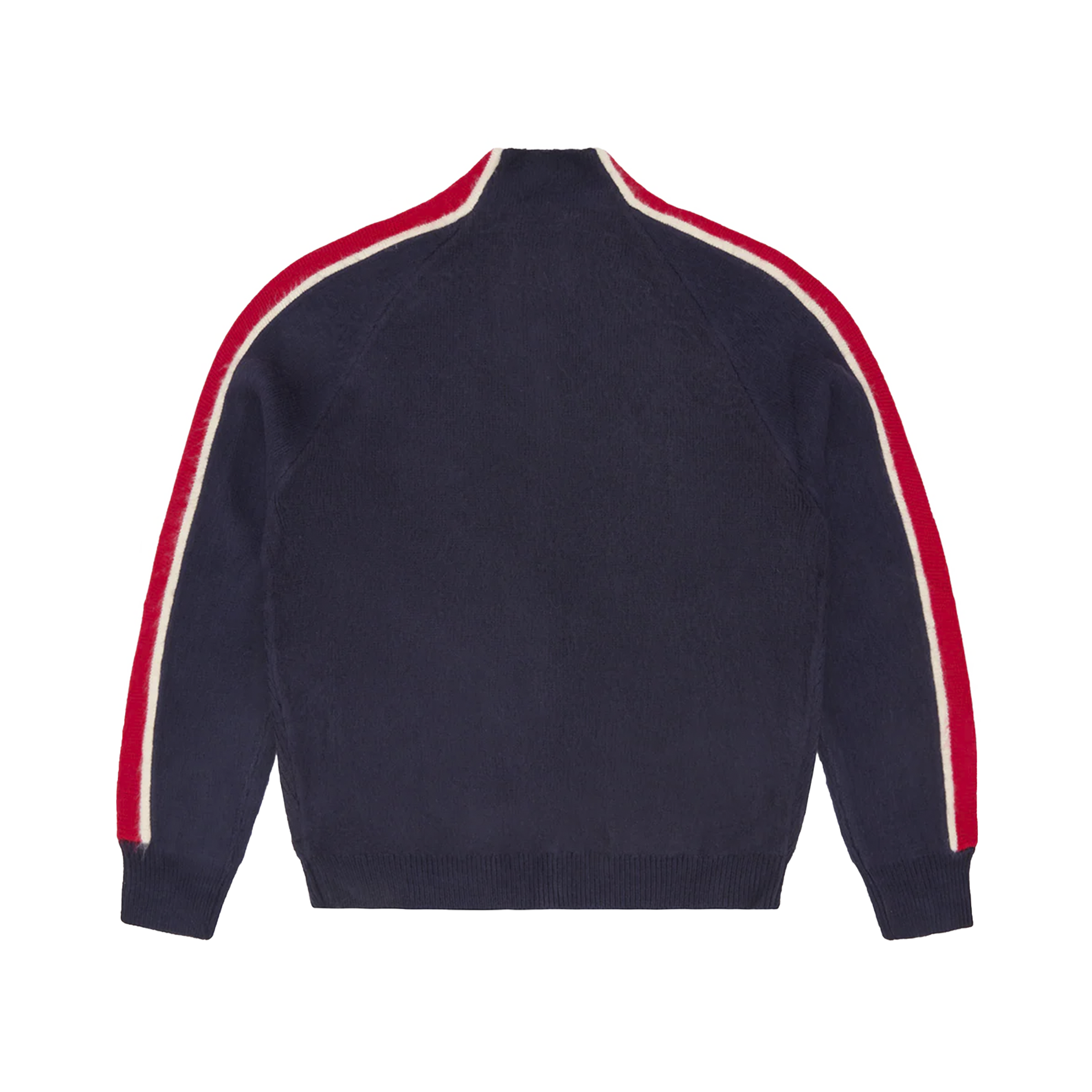 MULTI STRIPE KNIT ZIP UP (NAVY)