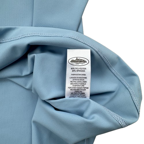 WHY ALWAYS ME COMPRESSION TOP (POWDER BLUE)
