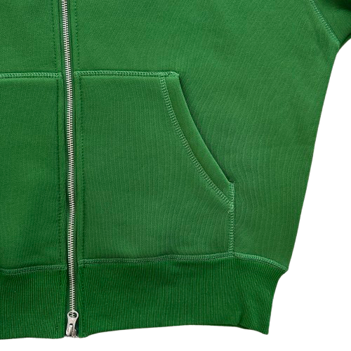 ISLAND PUFF PRINT ZIP HOODIE (GREEN)