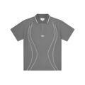 PIPED POLO SHIRT (GREY)
