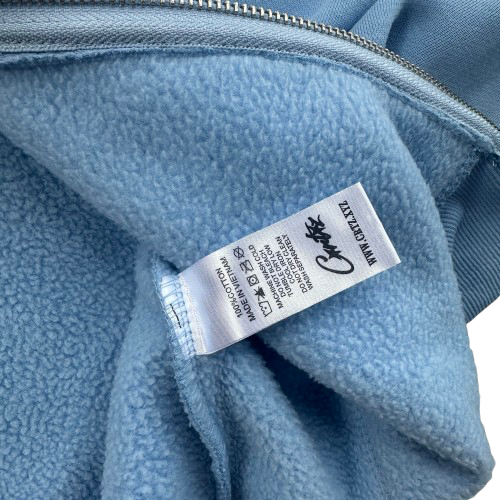 ISLAND PUFF PRINT ZIP HOODIE (BABY BLUE)