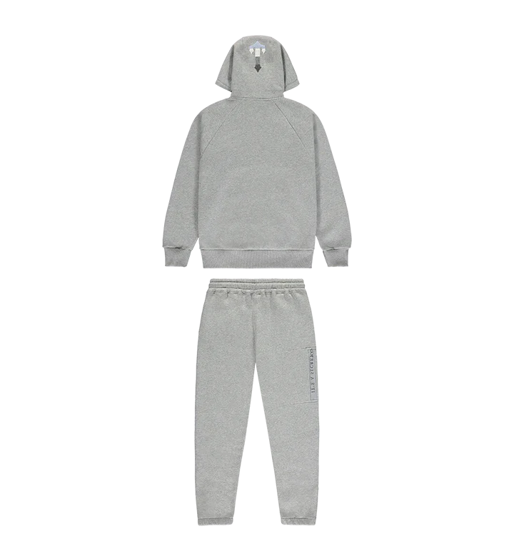 CHENILLE DECODED 2.0 HOODED TRACKSUIT - (GREY/ICE BLUE)