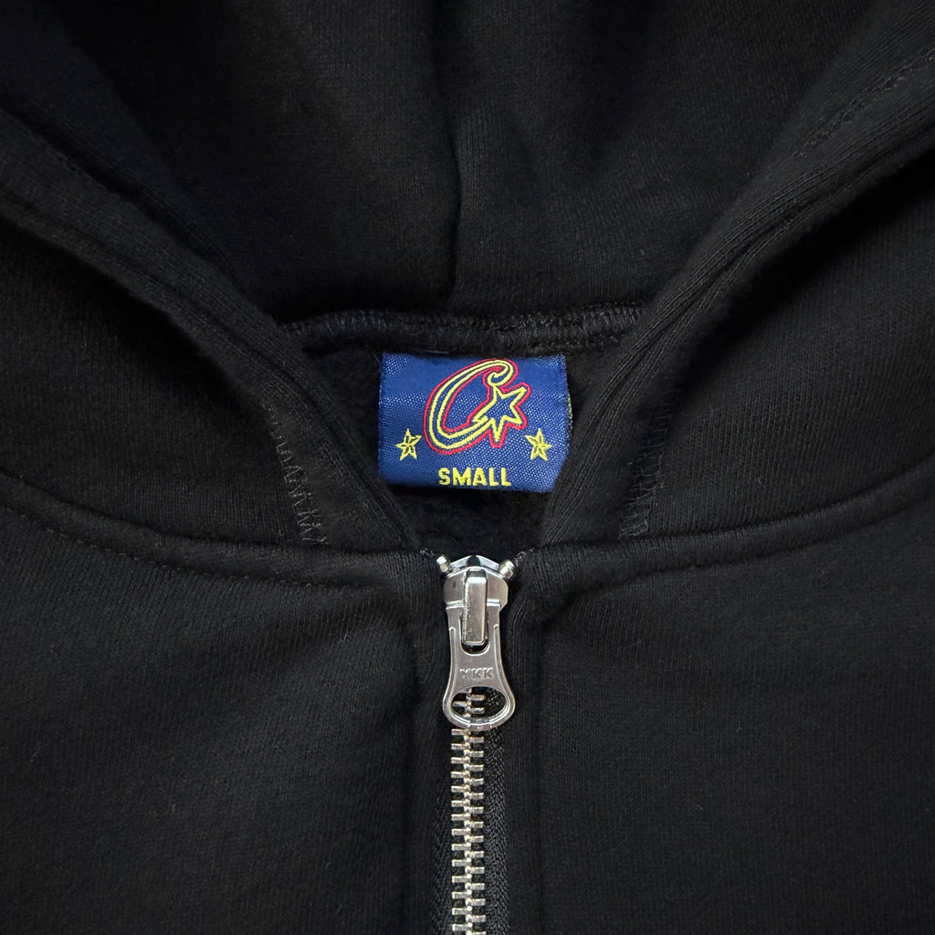 LUNDUN STITCH ZIP HOODIE (BLACK)