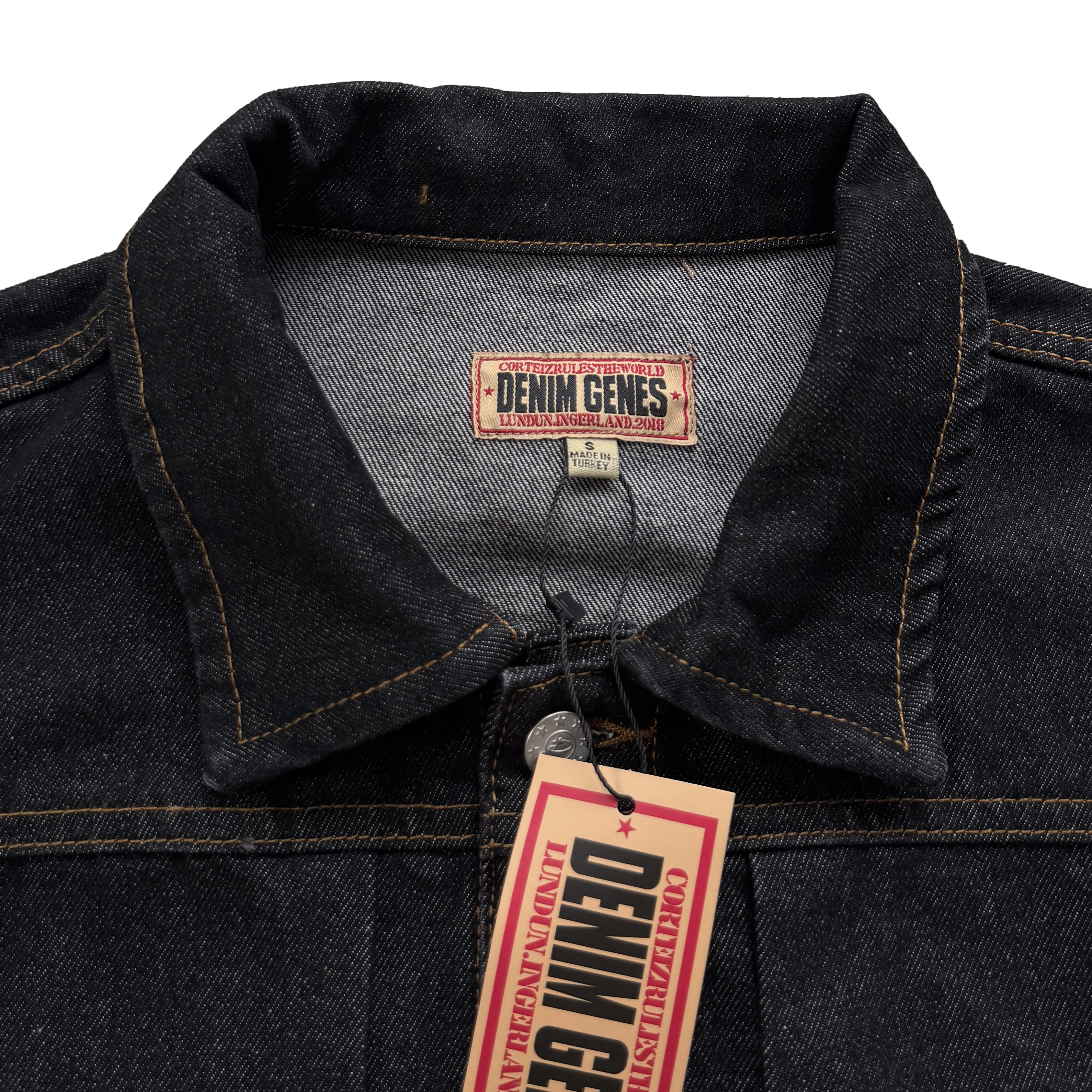 CREST CHAINSTITCH DENIM JACKET (WASHED)