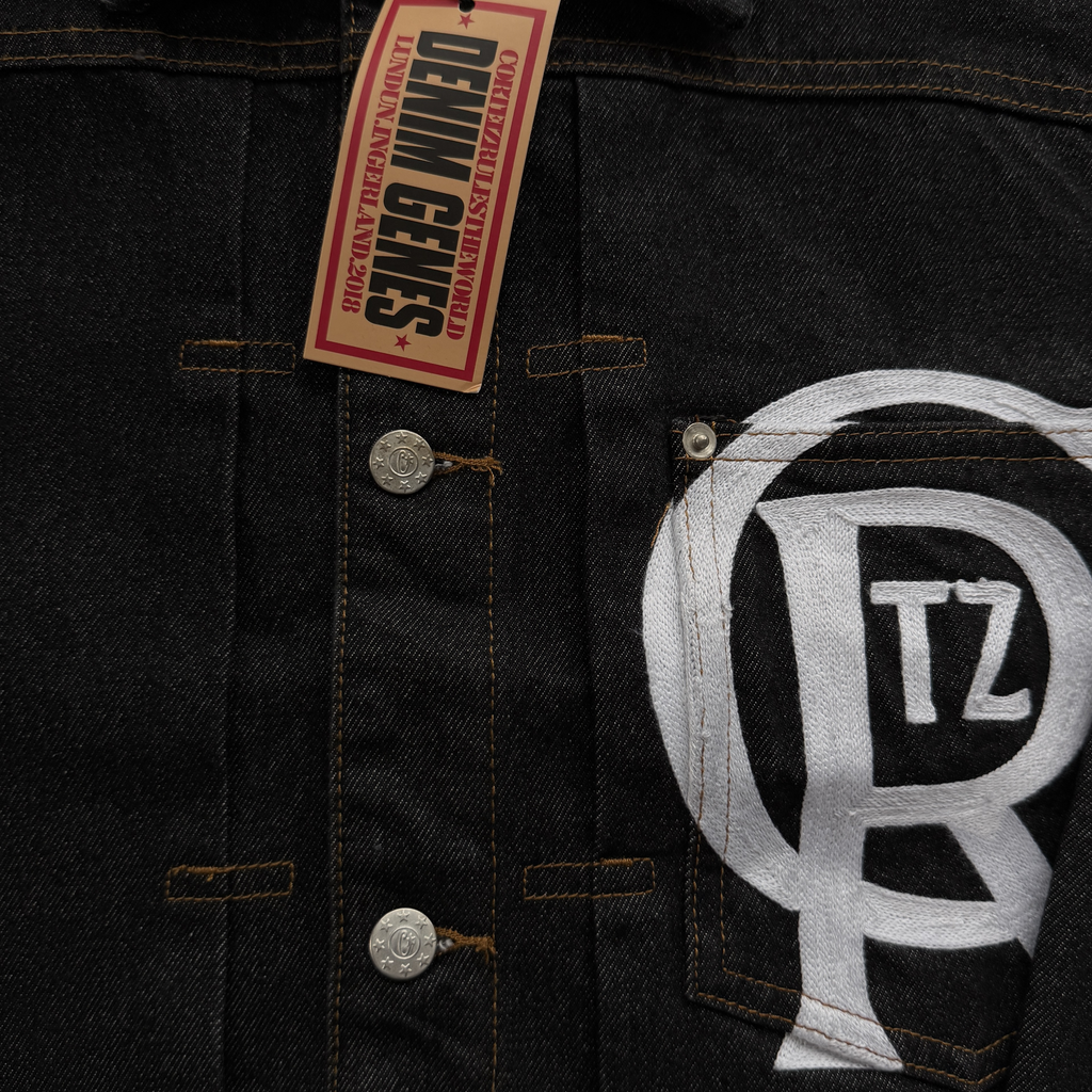 CREST CHAINSTITCH DENIM JACKET (WASHED)