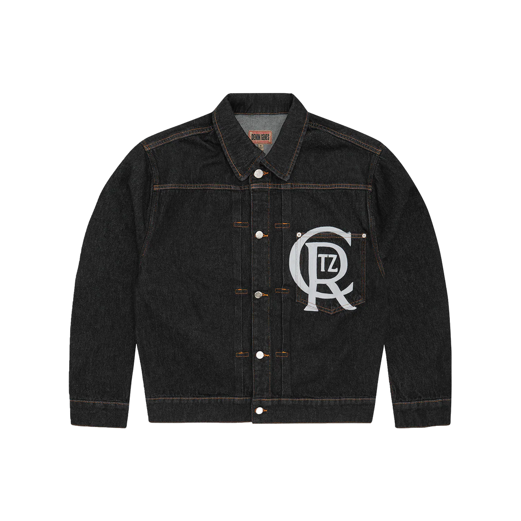 CREST CHAINSTITCH DENIM JACKET (WASHED)