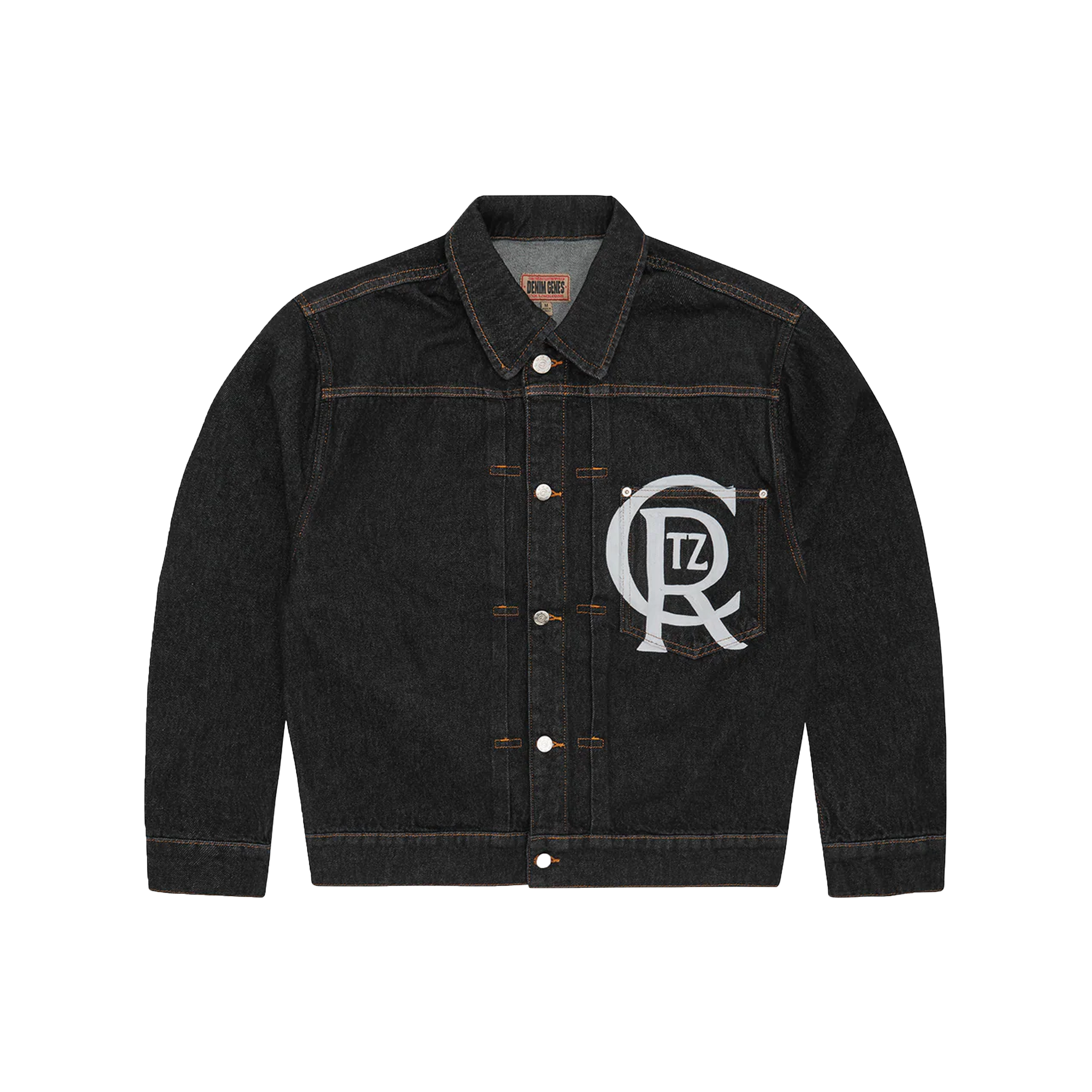 CREST CHAINSTITCH DENIM JACKET (WASHED)