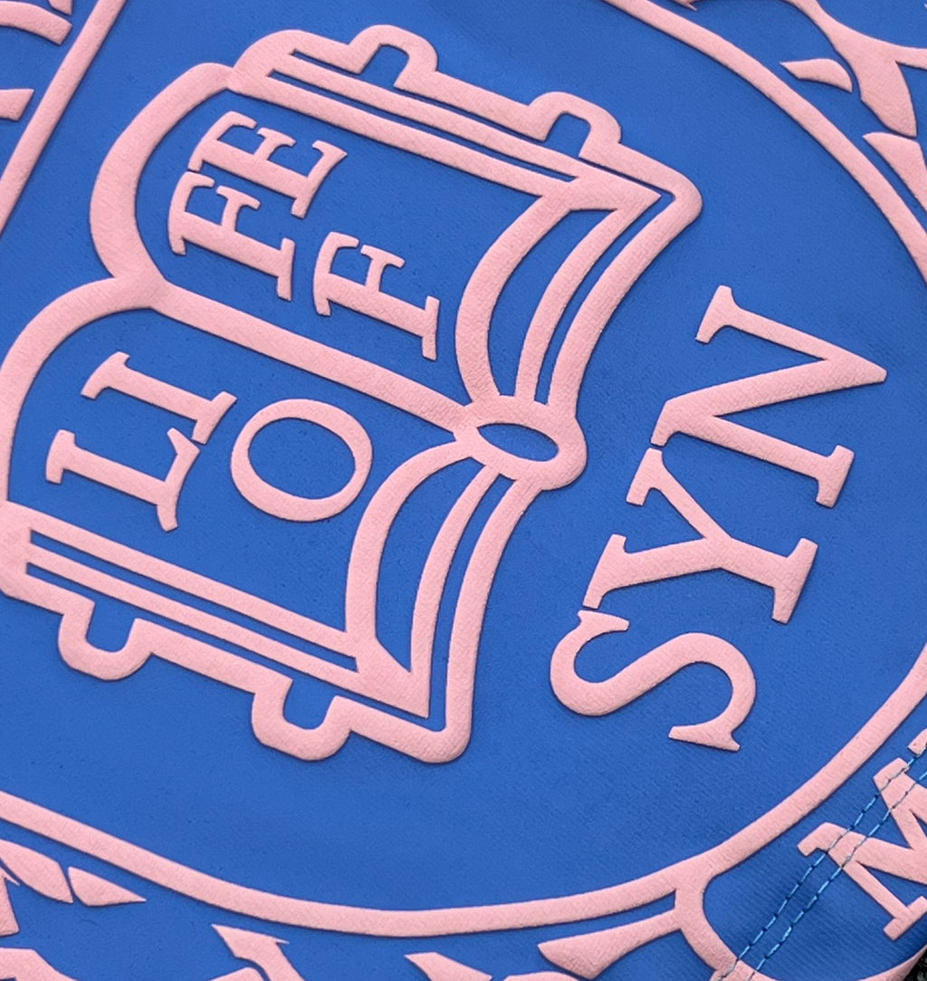 COLLEGE TEE (BLUE/PINK)