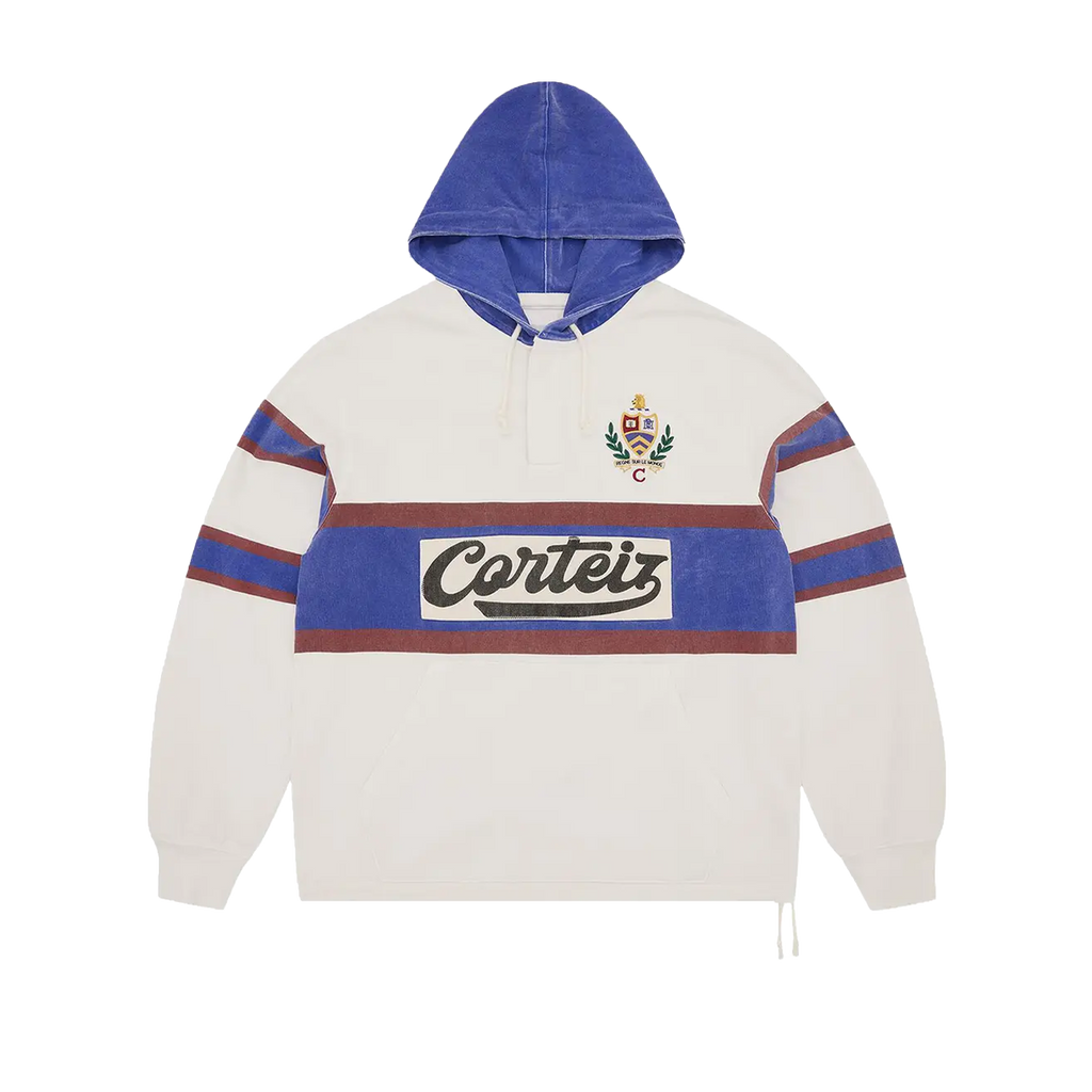 WINGER HOODED RUGBY -(OFF WHITE)
