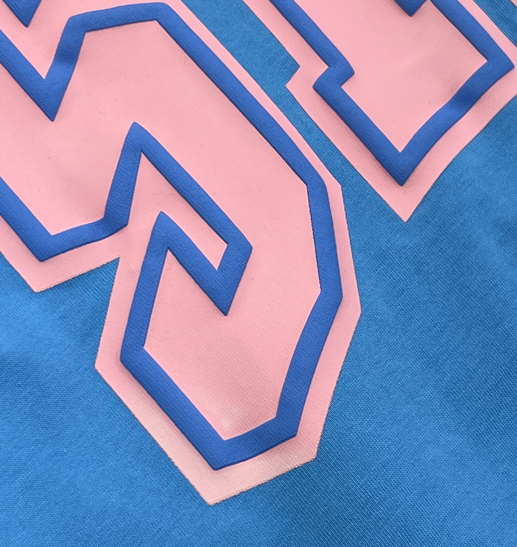 COLLEGE TEE (BLUE/PINK)