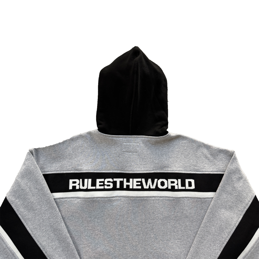 RIBBED SPORTEIZ ZIP HOODIE (HEATHER GREY)