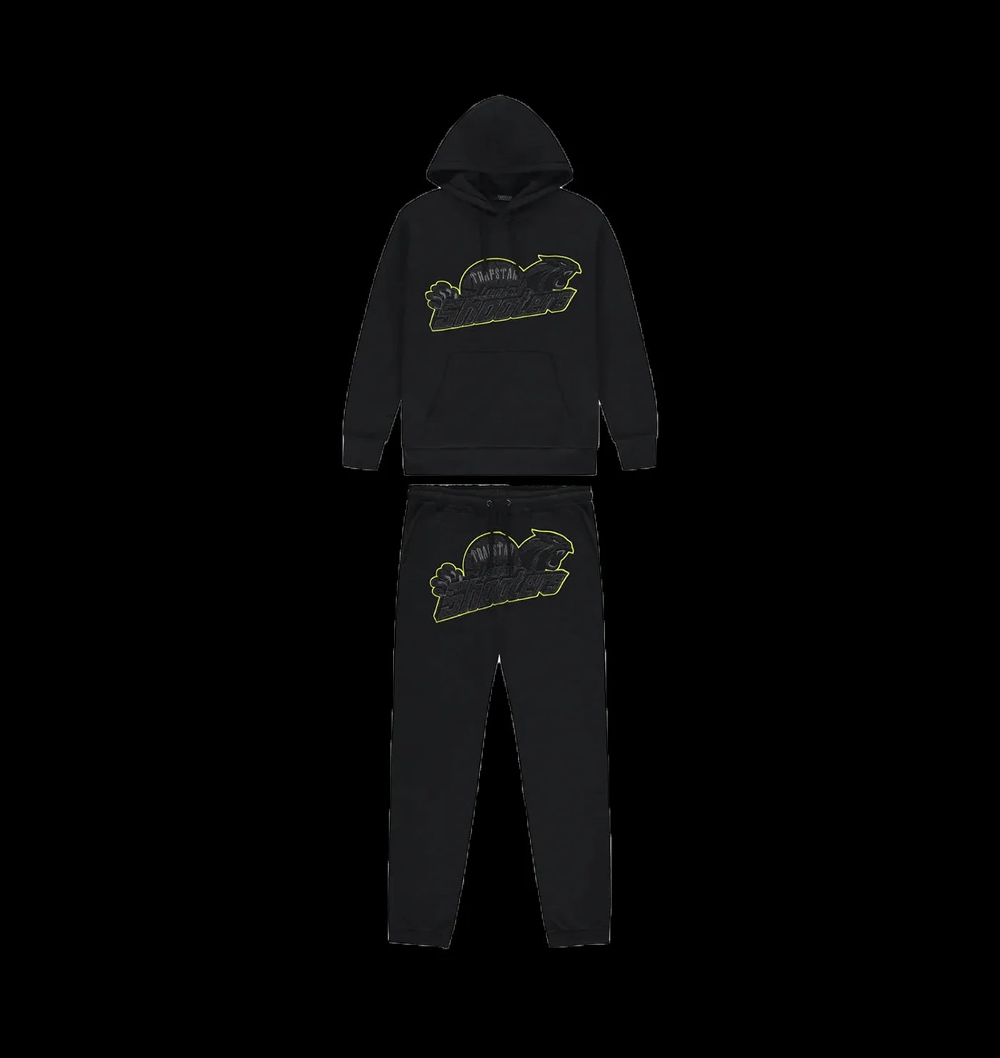 SHOOTERS HOODIE TRACKSUIT (BLACK/LIME)