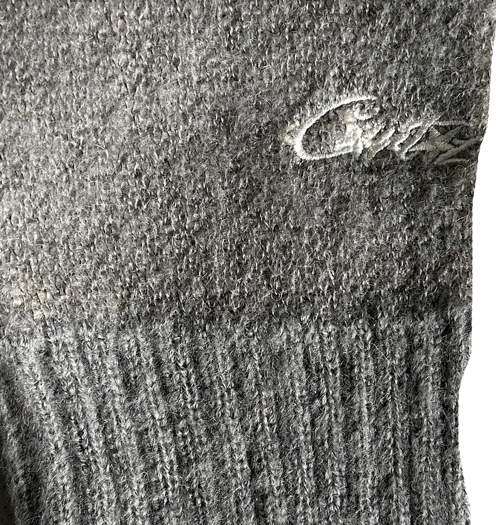 C STAR GRADIENT MOHAIR KNIT SWEATER (GREY)