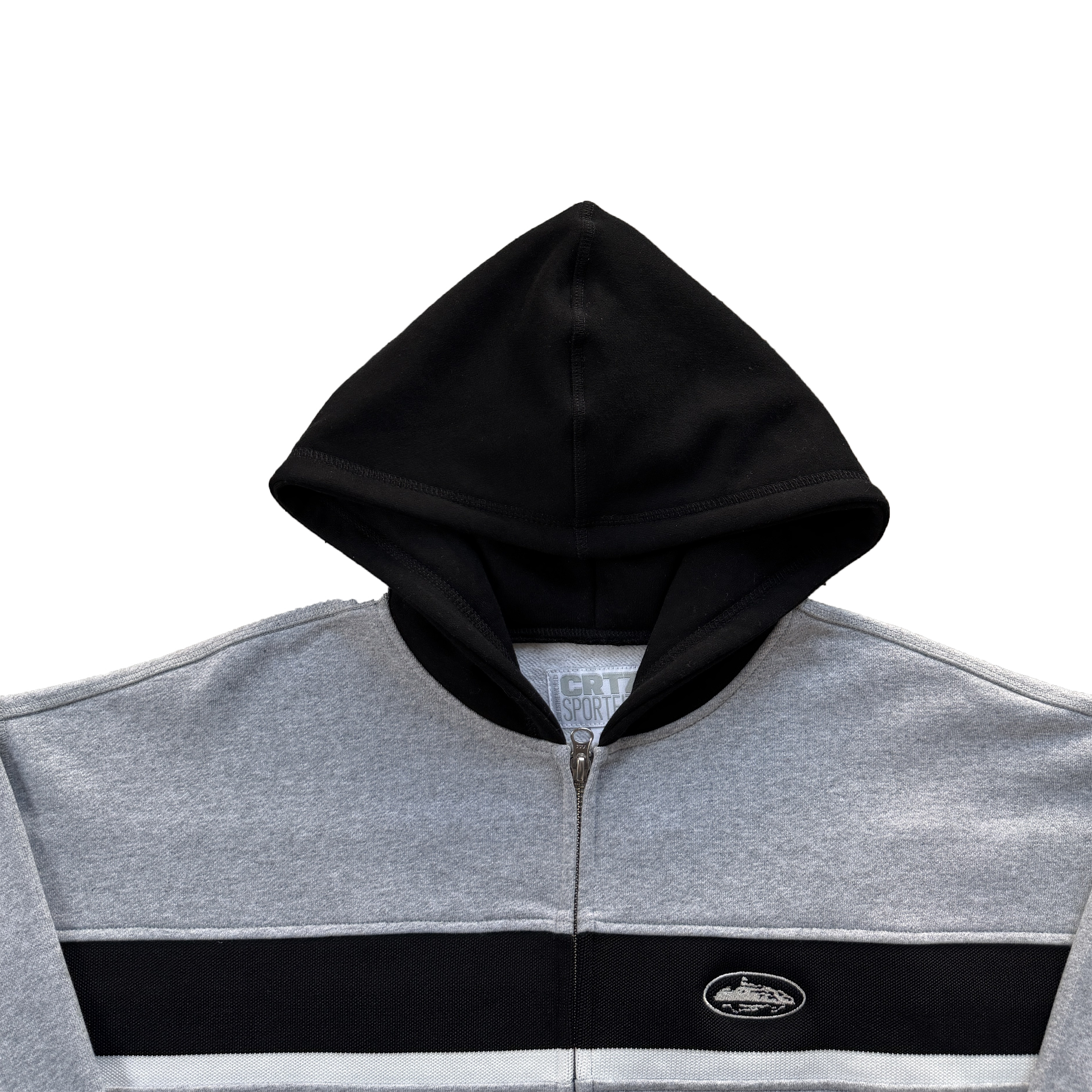 RIBBED SPORTEIZ ZIP HOODIE (HEATHER GREY)