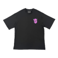 GRAF PRINTED TEE - (BLACK/PURPLE)