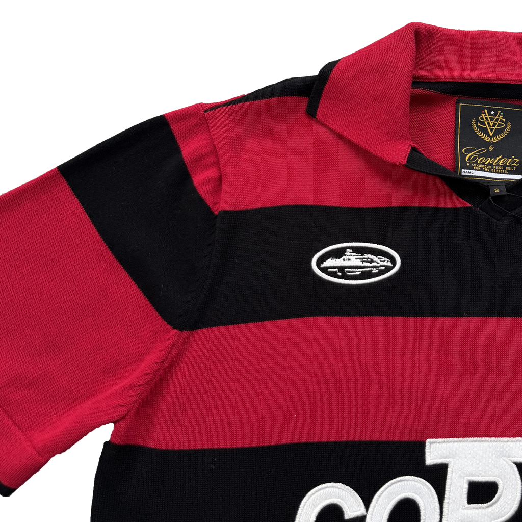 STRIPED KNIT JERSEY (RED)