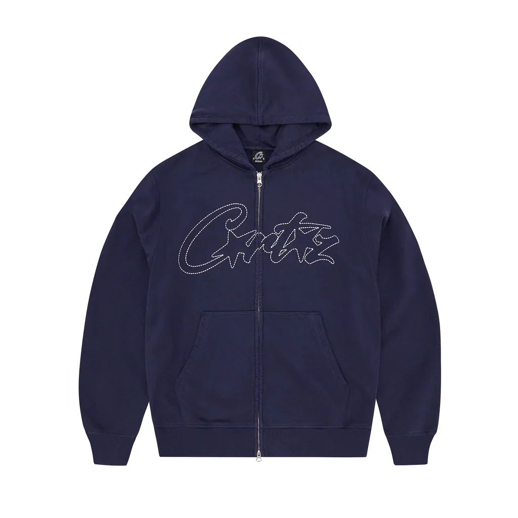 THICK STITCH ALLSTARZ ZIP HOODIE (NAVY)