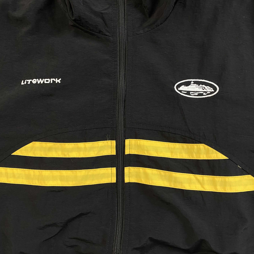STRIPED LITEWORK JACKET (BLACK/YELLOW)