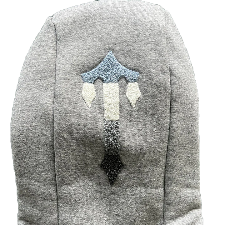 CHENILLE DECODED 2.0 HOODED TRACKSUIT - (GREY/ICE BLUE)