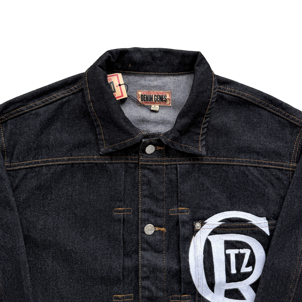 CREST CHAINSTITCH DENIM JACKET (WASHED)